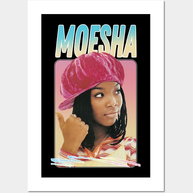 Moesha - 90s Style Fan Design Wall Art by DankFutura